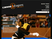Tablet Screenshot of canne-et-dragons.org